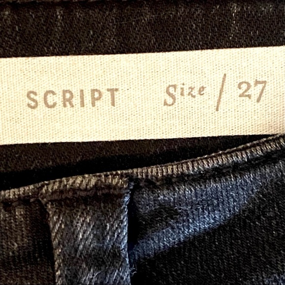 Anthropologie Pilcro Script High-Rise Embellished Skinny Jeans size 27 - Picture 11 of 12